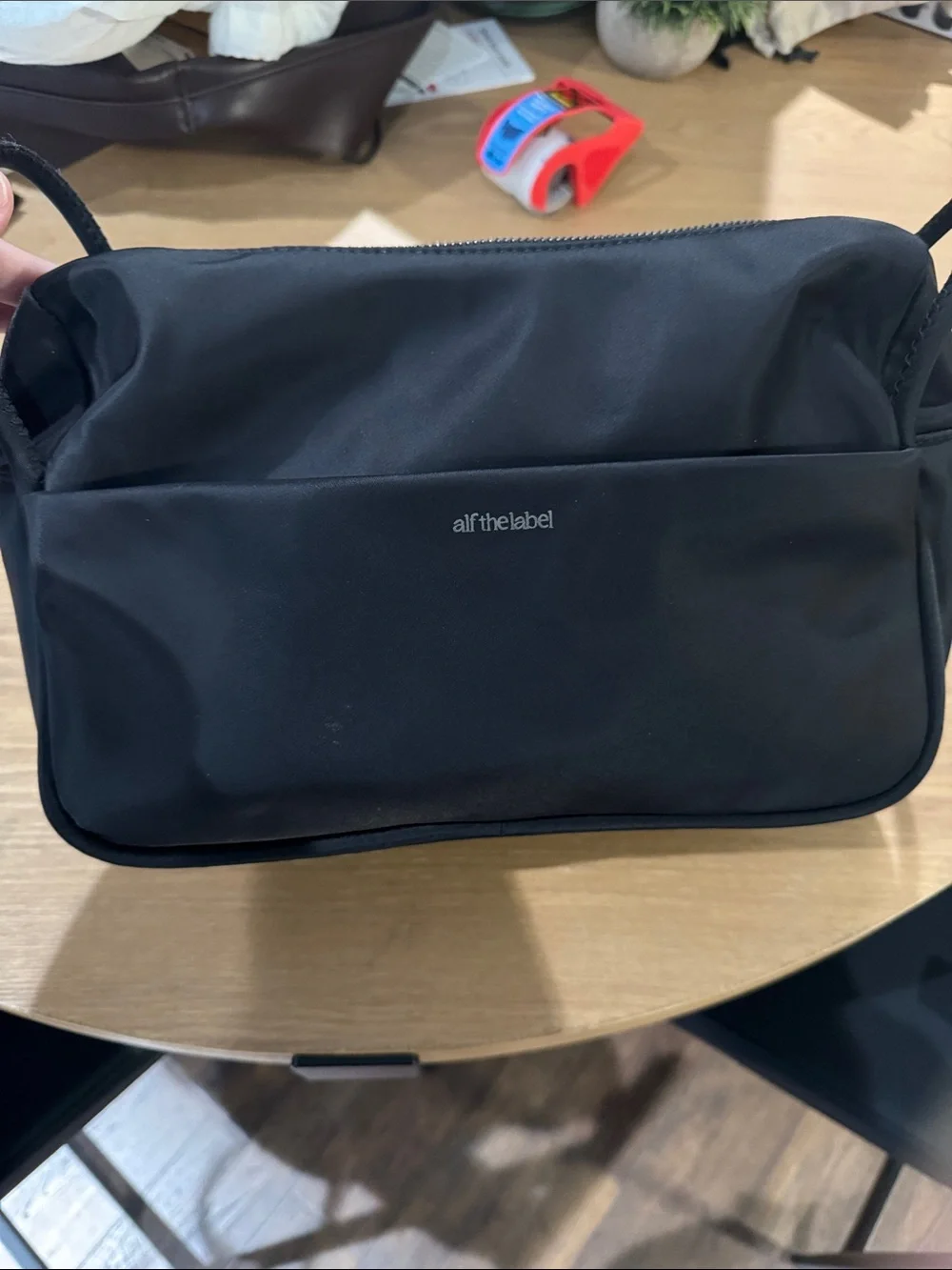 Alf the Label the Jacky Pram Caddy-Black /gunmetal  Bag